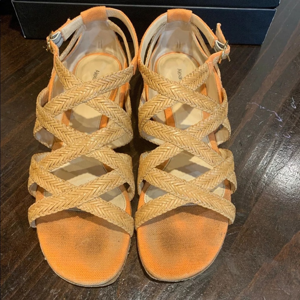 Alexandre Birman “Karen” sandals in Honey/pumpkin